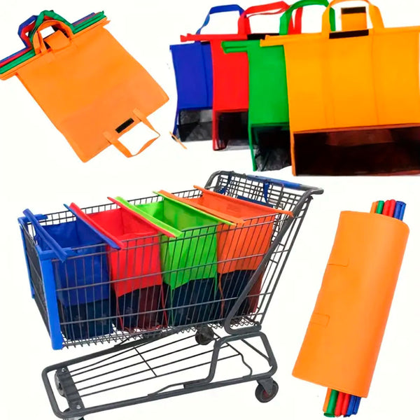Set de bolsas ecológicas para mercado reusables X4