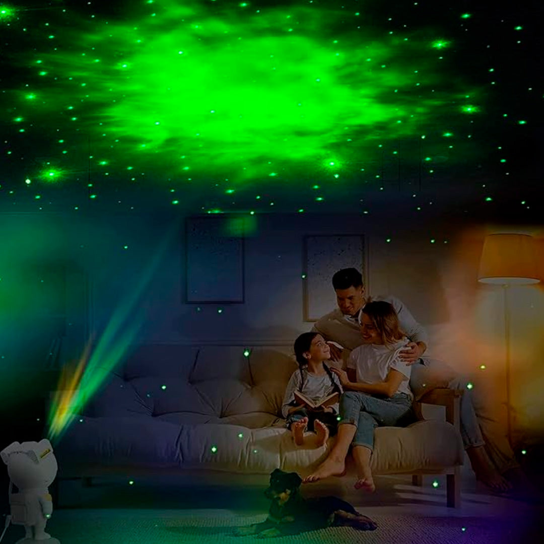 Astronauta proyector de galaxia de luz nocturna para niños