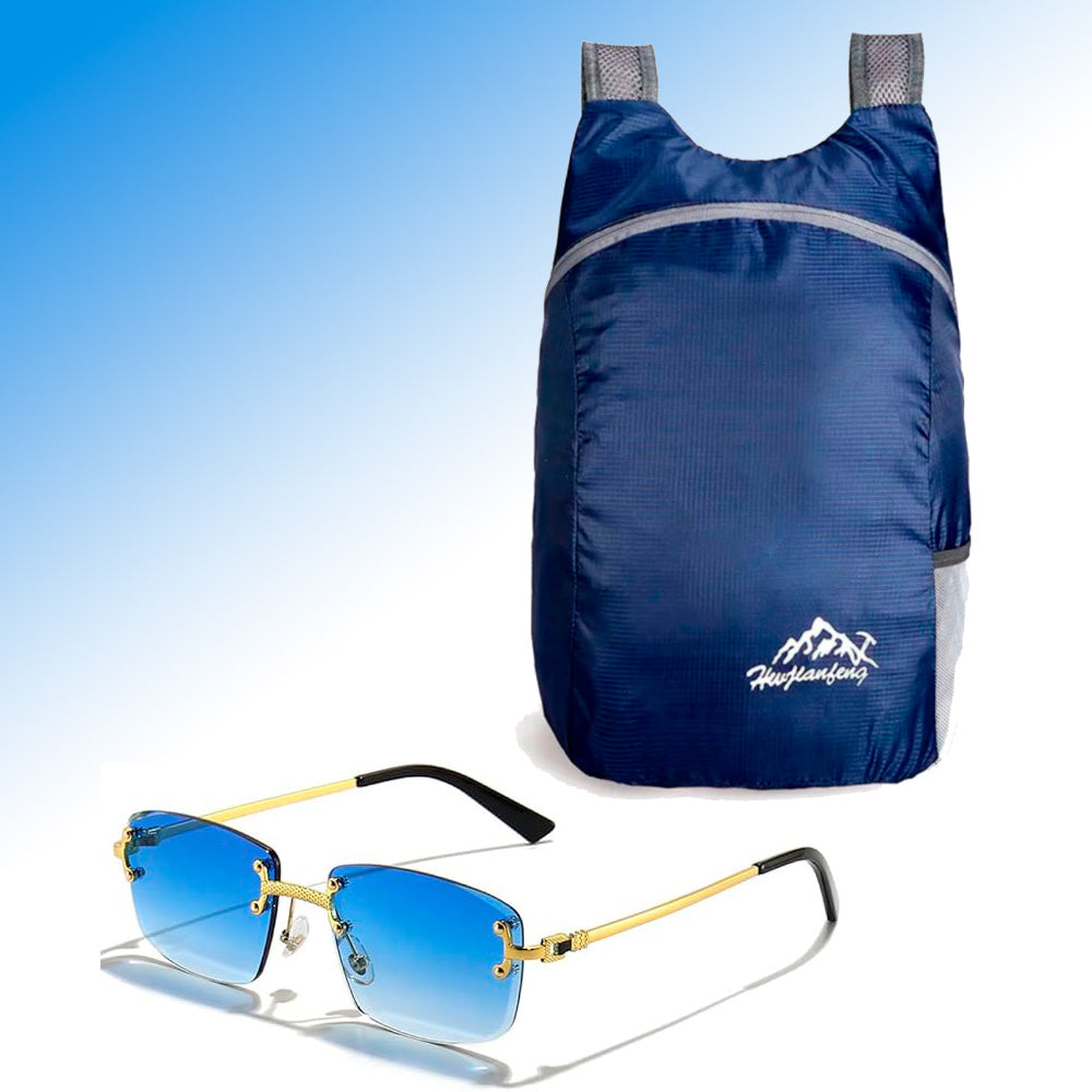 Duo Mochila plegable ultra ligera y gafas protectoras de sol