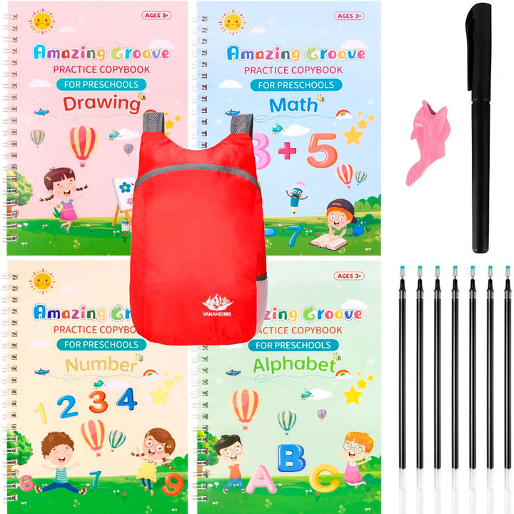 Cuadernos mágicos con mochila plegable