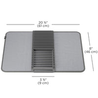 Escurridor con alfombrilla absorbente para cocina