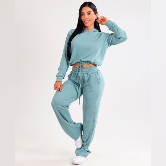 Conjunto Casual Oversize en Tela Rib