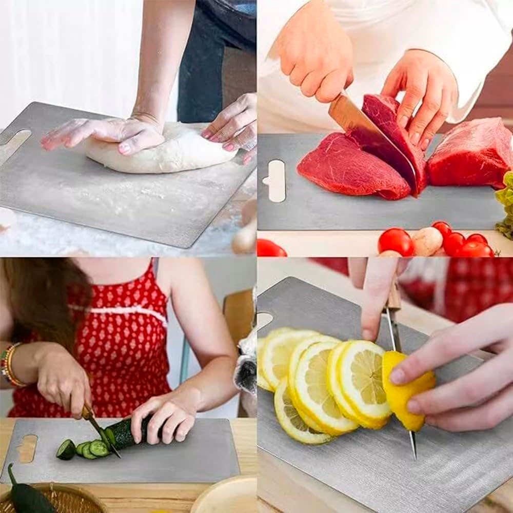 Tabla de picar en acero inoxidable para cocina 1.2 MM
